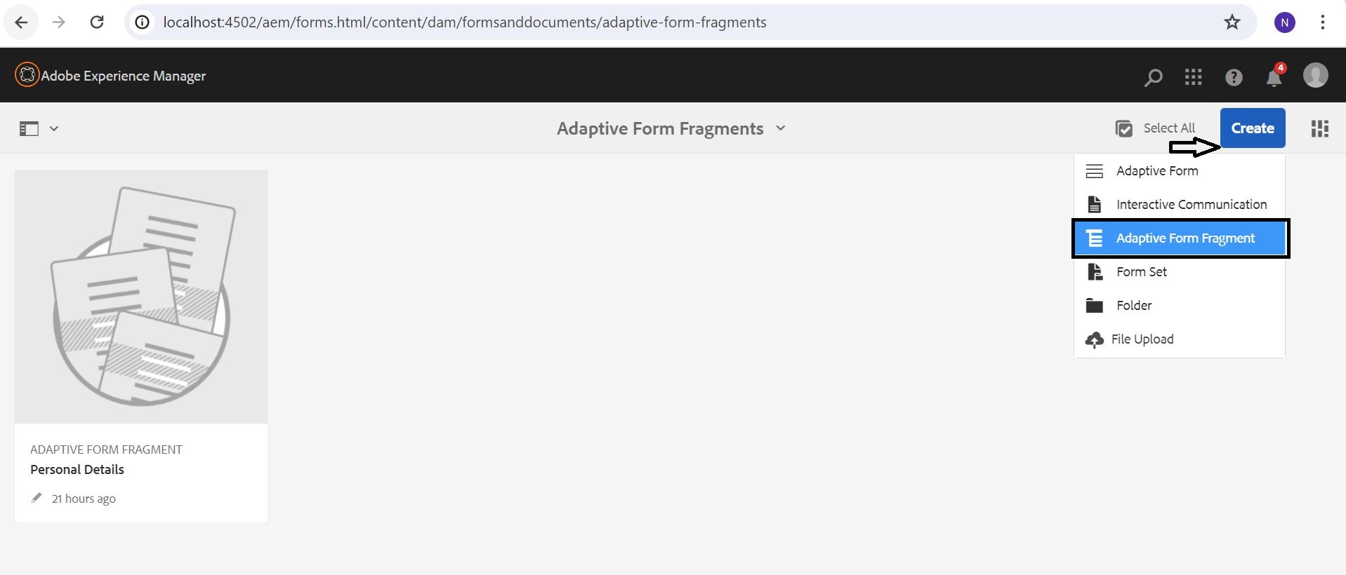 Adaptive Form Fragments